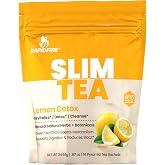 Slim Tea 14 Day Herbal Teatox, Blend of Natural Herbs and Botanicals, Supports Healthy Weight Management, Supports Metabolism, Delicious Lemon Flavor, 14 Servings