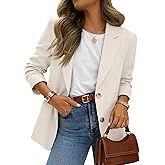 Cicy Bell Womens Business Casual Blazers Long Sleeve Button Down Work Suit Jackets Lapel Collared Lightweight Blazer
