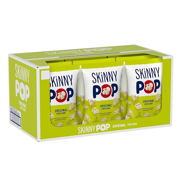 SKINNYPOP POPCORN, ORIGINAL, WHOLE GRAIN, DAIRY-FREE SNACK, 4.4OZ...