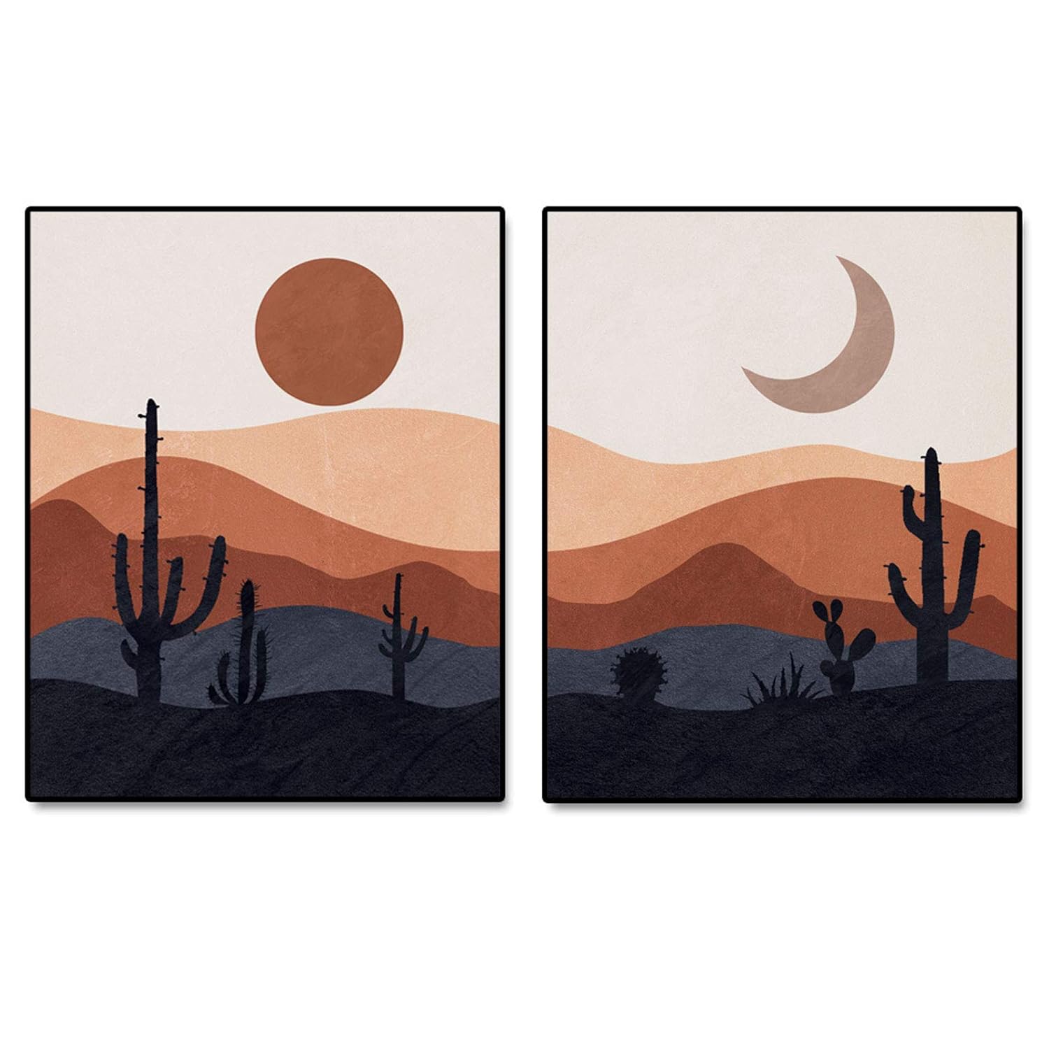 Desert Print, Mid Century Modern Prints, Abstract Landscape