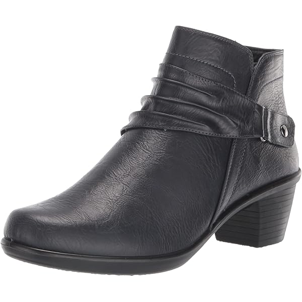Amazon.com | Men's Leather Chunky Heel Dress Chelsea Boots with
