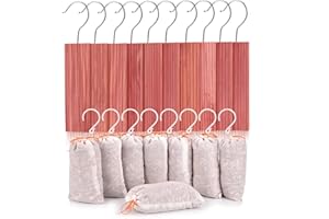 Homode Cedar Blocks, Cedar Hang Ups for Clothes Storage, Cedar Sachets for for Closets and Drawers, Fresh Scent Ceder Wood, 18 Pack