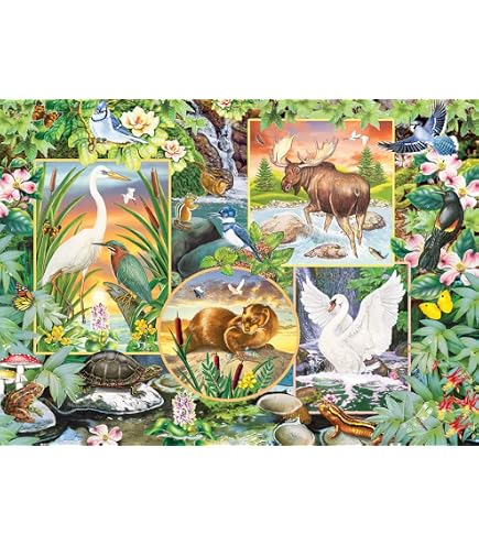 Cobble Hill 275-Piece Easy-Handling Jigsaw Puzzle - Summer Afternoon On The Farm (Includes Poster)