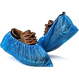 Fuxury Shoe Covers Disposable 100 Pack(50 Pairs) Disposable Shoe Boot Covers Waterproof Non Slip Shoes Protectors Covers Dura