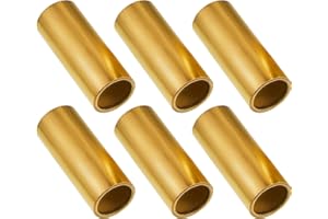 Dunzy 6 Pcs Trailer Leaf Spring Bushing Kit Brass Shackle Bushings for Trailer Axle Replacement Double Eye Springs ID 9/16" Od 11/16" Heavy-Duty Construction Bronze