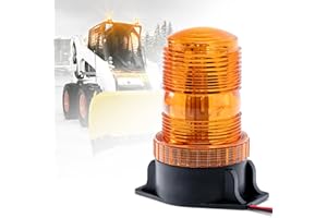 ELECHOI 1-Pcs 30 LEDs Amber Forklift Beacon Strobe Light, Emergency Warning Safety Flashing Lights for DC 10-110V Construction Work Trucks, Mower, Tractor, Golf Carts, Bus, Snow Plow, Towing Vehicles