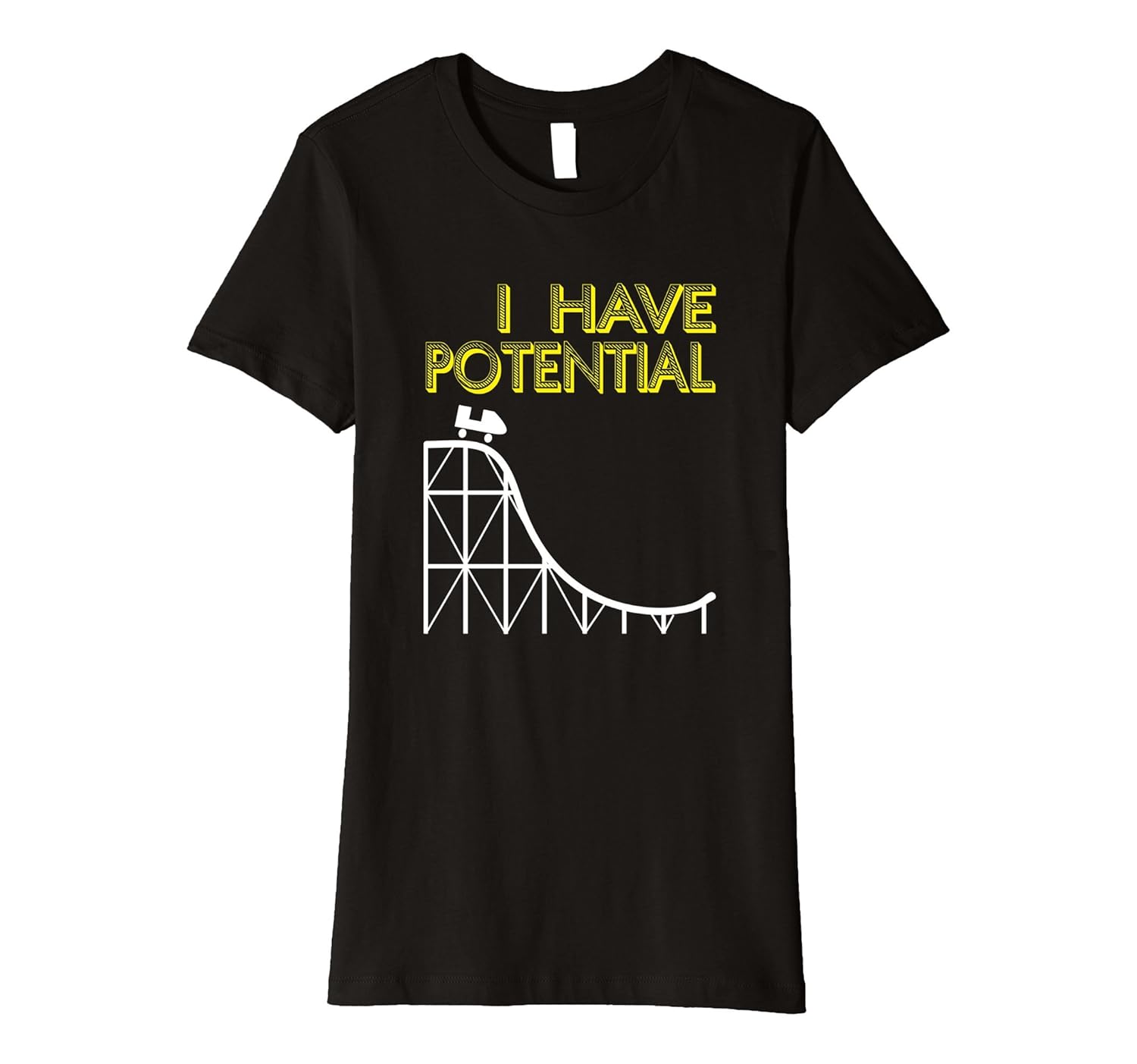 FUNNY I HAVE POTENTIAL T-SHIRTS Physics Science Teacher SLIM