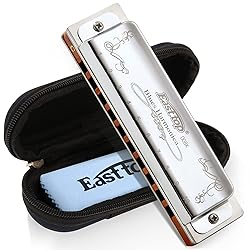 East top Harmonica Key of C 10 Holes 20 Tones 008K
