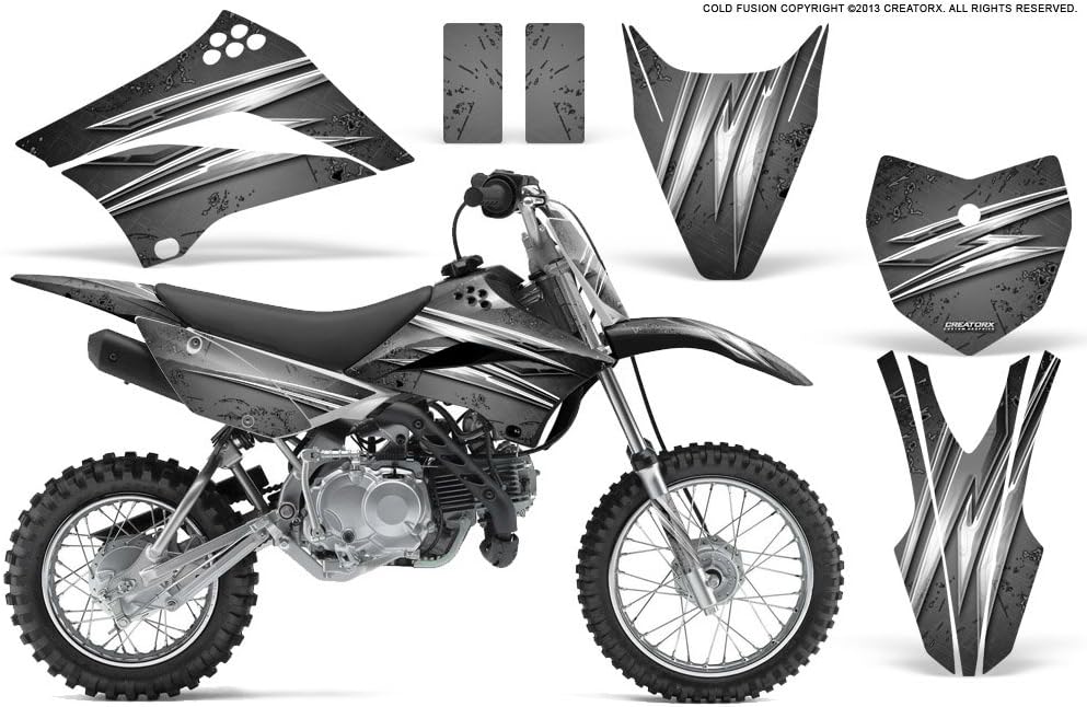 CreatorX Graphics Kit Decals Stickers for Kawasaki KLX110L