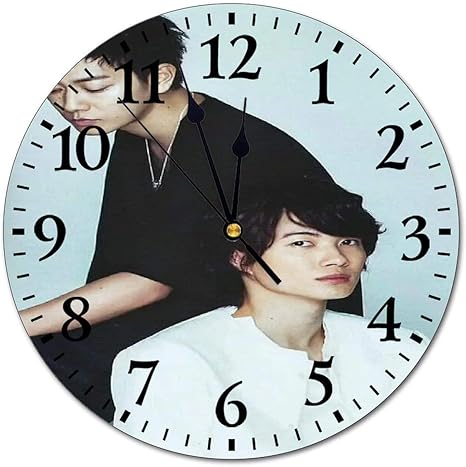Amazon 佐藤健 ファッション装飾壁掛け時計 キャラクタースタイルのデジタル時計 家庭 オフィス 学校の壁掛け時計 カスタムギフト壁掛け時計30 30cm 置き時計 掛け時計 オンライン通販