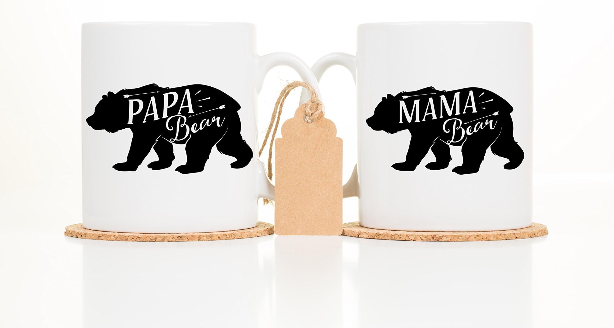 His and Hers Coffee Mugs - Mama and Papa Bear Mugs - Couples Coffee Mugs - Mama Bear Mug - Papa Bear Mug - New Mom Gift - Baby Shower gift