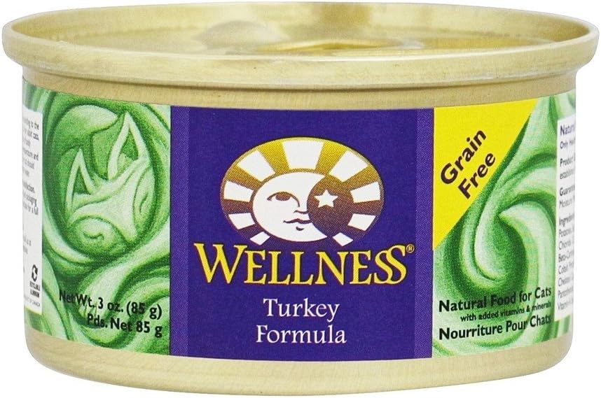 WELLNESS CAT FOOD TRKY, 3 OZ, PK- 1