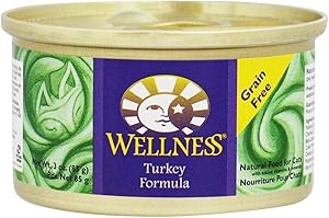WELLNESS CAT FOOD TRKY, 3 OZ, PK- 1