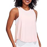 JOYSPELS Workout Tank Tops for Women, Quick Dry Ice Silk Athletic Running Shirts, Loose Fit Sleeveless Gym Tops