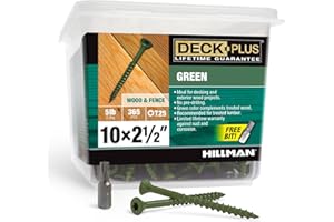HILLMAN FASTENERS 48402 5 LB 10x2.5 Green DeckScrew