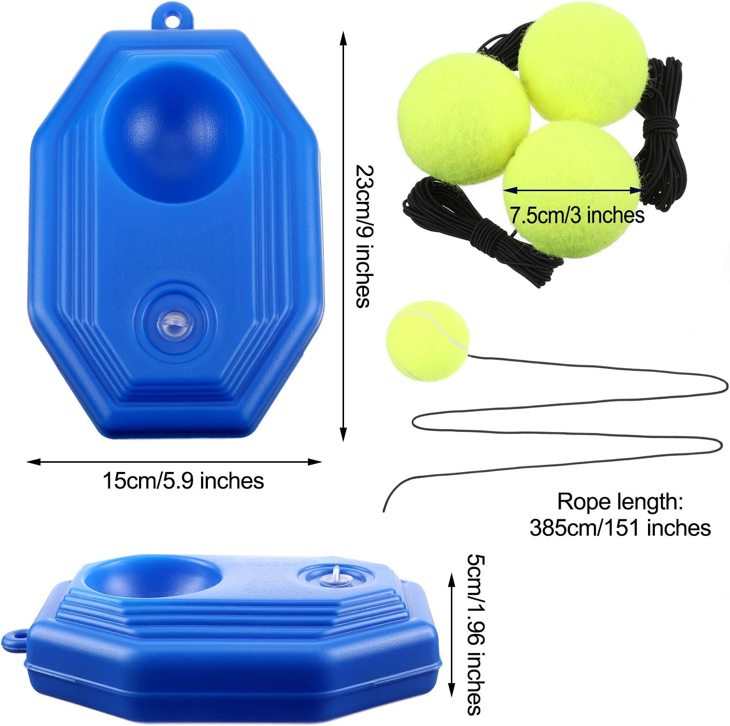Gejoy 5 Pieces Tennis Training Equipment Tennis Trainer Rebounder Ball Trainer Set with String for Kids Youth Beginner Practice at Home : Sports & Outdoors