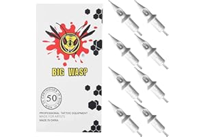 BIGWASP 50pcs Assorted Disposable Tattoo Needle Cartridges Round Liner Mixed 3RL 5RL 7RL 9RL 11RL (50pcs #12 Standard RL)