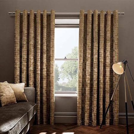 One Pair Of Studio G Lined Luxury Embossed Velvet Naples Eyelet