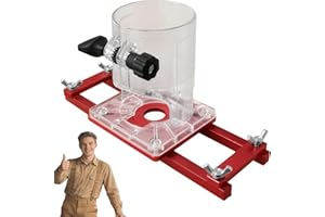 2 in 1 Fastener Bracket with Robust, Construction for Woodworking Tasks, Invisible Slotting Guide with Self-Centering Base, P