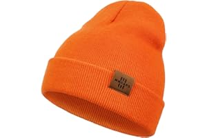 Kids Beanie Hat, Winter Toque for Boys Girls Toddler Children, Double Layer Knit Cap