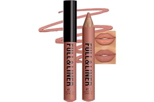 Erinde Matte Lip Liner Pencil, Long-Lasting Waterproof, Smudge-Proof Non-Stick Cup, Highly Pigmented Creamy Texture Lipstick,