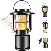 Outdoor Bluetooth Speaker, IP65 Waterproof Wireless Speaker with 3 Lights Modes, Outdoor Camping Portable Speaker Gift for Men Emergency, Hiking, Party (1 Pack)