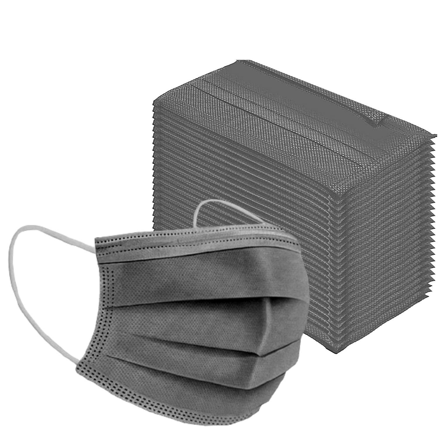 Mobistik 3 Layer Protective Face Mask with Nose Clip with Nonwoven