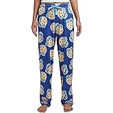 Sesame Street Cookie Monster Giant Cookie Women's Blue Quick Turn Sleep Pajama Pants