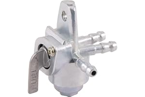 WOOSTAR 6mm Inline Fuel Valve Petcock Gas Tank Cut-Off Selector Switch 3 Way Replacement for Dirt Pit Bike ATV 4 Wheeler Quad