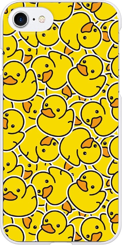 Amazon Co Jp Ruuu Aquos U Shv37 ハード スマートフォン スマホ ケース カバー アヒル柄 黄色 イエロー おもしろ かわいい どうぶつ あひる 鳥 イラスト パターン 柄 模様 ユニーク 面白い 家電 カメラ