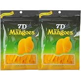 Dried Mangoes 7D Export Quality Dried Fruit Naturally Sweet Mango Snack 80g, Pack of 2