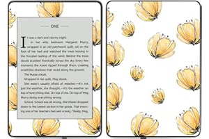 MIGHTY SKINS MightySkins Carbon Fiber Skin for Amazon Kindle Paperwhite 2018 (Waterproof Model) - Blue Petals | Protective, Durable Textured Carbon Fiber Finish | Easy to Apply, Remove| Made in The USA