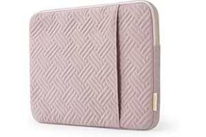 BAGSMART Laptop Sleeve Bag Compatible with MacBook Air/Pro, 13-13.3 inch Notebook, Compatible with MacBook Pro 14 Inch, MacBook Air M2 Sleeve 13 Inch, Repellent Protective Case with Pocket, Pink