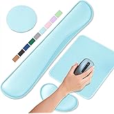 ABRONDA Office Ergonomic Memory Foam Computer Mouse and Keyboard Wrist Rest pad Support Carpal Tunnel, Wrist Rest for Keyboard and Mouse, Wrist Support Set