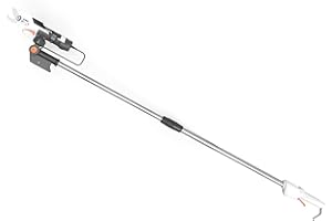 LIGO Electric Pruning Shears For Garden Cordless Rechargeable Power Pruner, Tree Branch Flowering Bushes Trimmers With Safety Protection,MAX 25mm(0.98 Inch) Cutting Diameter (Pruner w/Pole Extension)