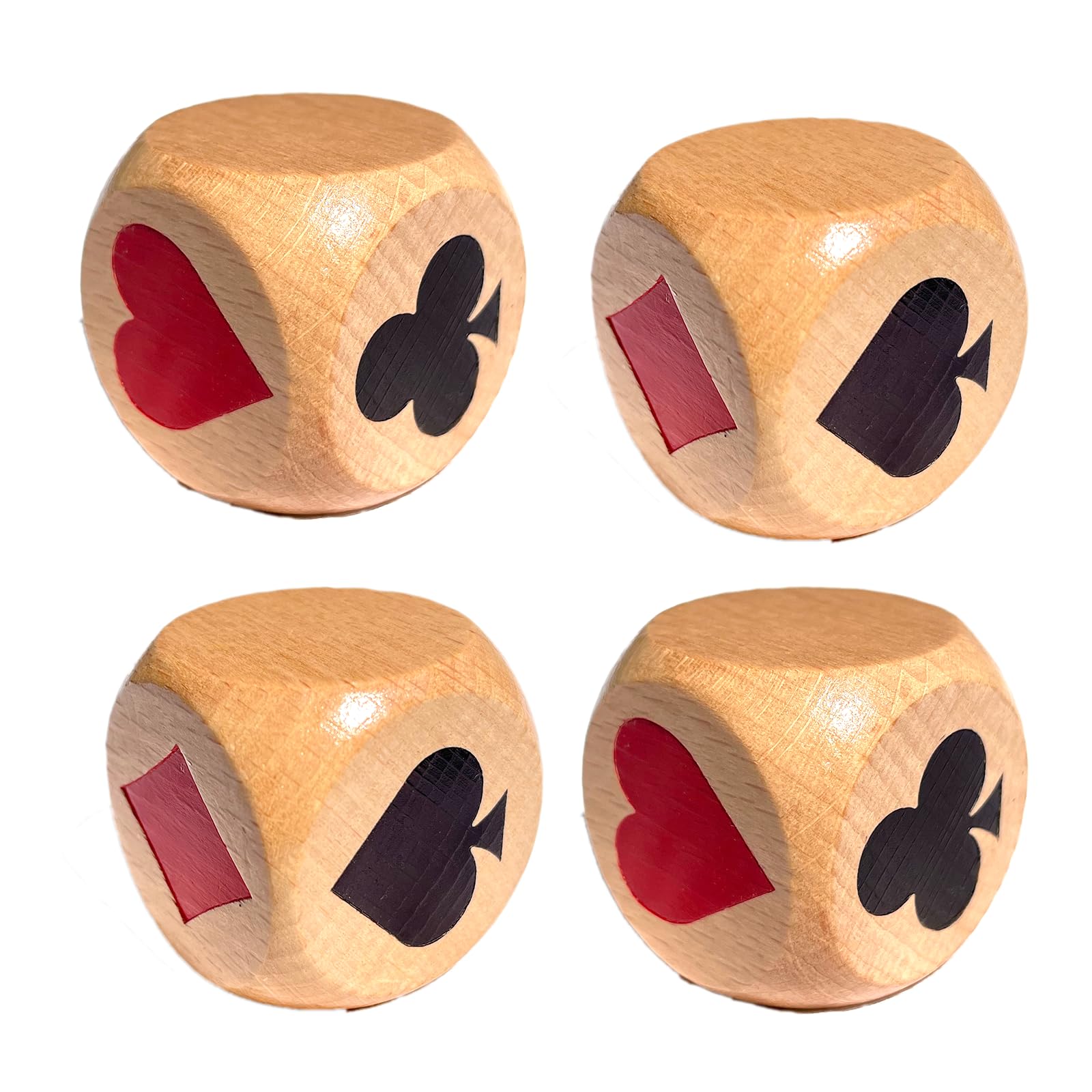 Photo 1 of (2 PCS) For Compatible with Trump Marker/Indicator Wood Big Size 1.57'' use with Euchre, Pinochle, Bridge,Lucy Dice, and Great Euchre Gift for Card Game Enthusiasts, Comes with Linen Storage Bag.