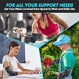 Molsdon Elbow Support 2 Pack - Tennis Golf Elbow Brace Compression Sleeves view 7