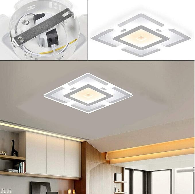 acrylic square modern ceiling lights