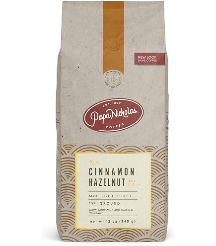Amazon.com : PapaNicholas Coffee Ground Coffee, Cinnamon Hazelnut