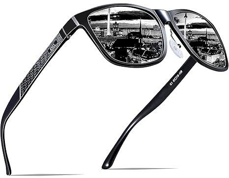 ATTCL Herren Polarisierte Fahren Sonnenbrille Al-Mg Metall Rahme Ultra Leicht