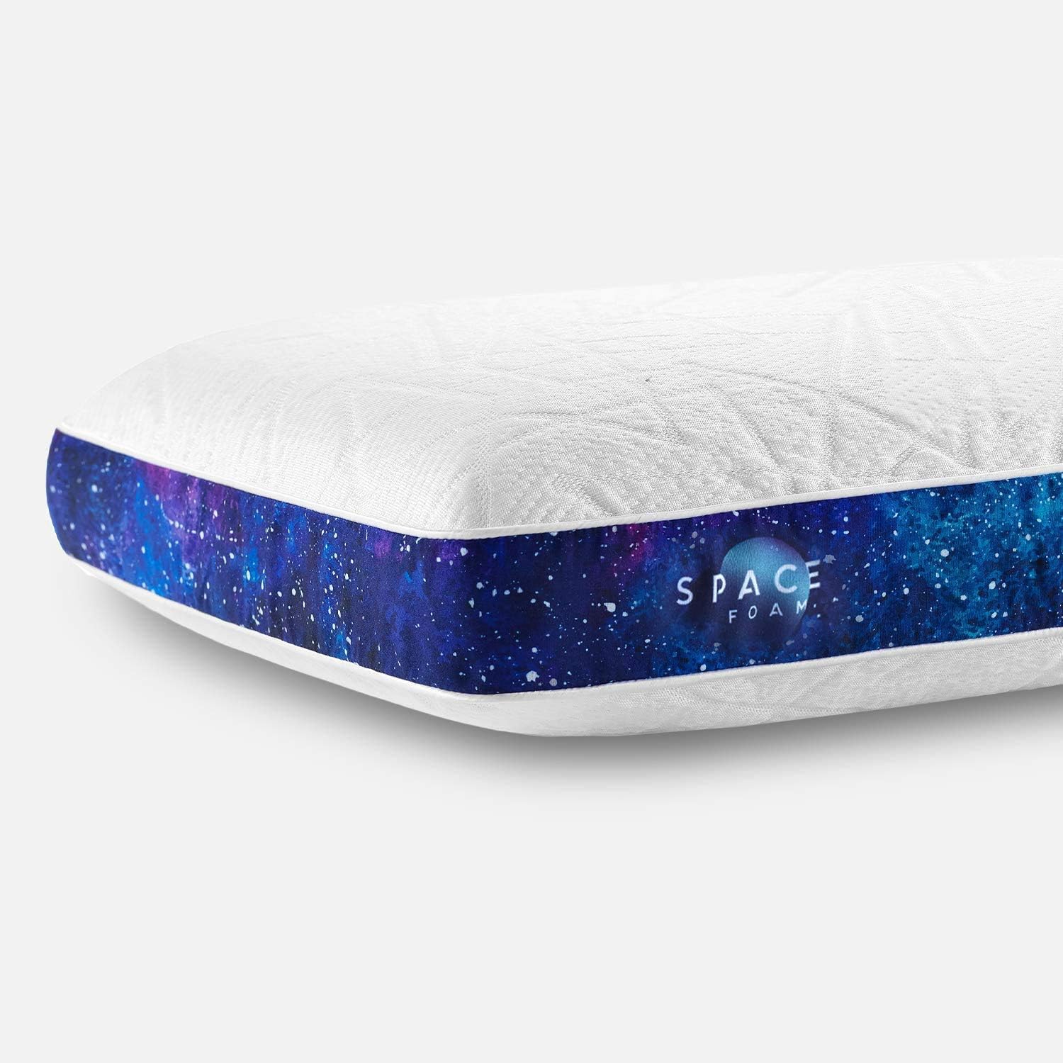SpaceFoam Memory Foam Cooling Pillow – Breathable, Cool and 75% Lighter than other Memory Foam Pillows – Soft & Supportive Pillow Memory Foam with Zippered IceFibre™ Cover – Standard/Queen