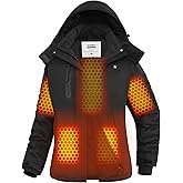 joohoo Graphene Heated Jacket for Women with Rechargeable Battery Pack Included