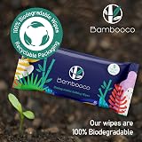 Bambooco Large Biodegradable Shower Wipes Pack of 40 20x30cm Biodegradable view 7