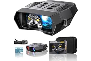 Dsoon Night Vision Goggles, Night Vision Binoculars, Digital Infrared Goggles with Screen for Viewing 984ft/300m in 100% Darkness,FHD 4K Video for Hunting & Surveillance