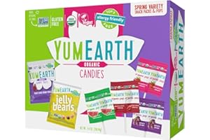 YumEarth Easter Candy Variety Box, 9.4 Ounce - Organic Gummy Fruits, Jelly Beans & Pops - Spring Fruit Flavors - Allergy Friendly, Gluten Free, Non-GMO, Vegan, No Artificial Flavors or Dyes