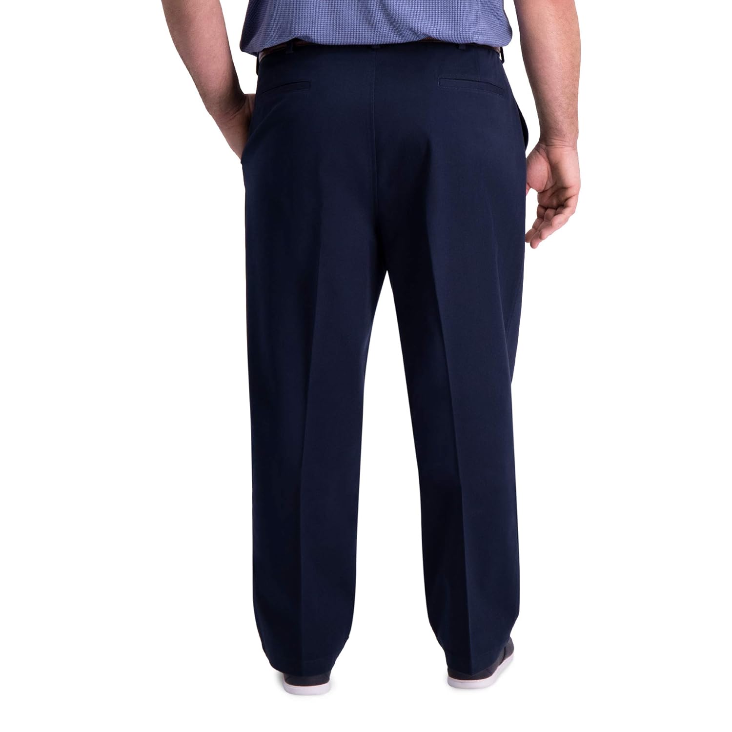 54Wx32L Haggar Mens Big and Tall B&T Premium Comfort Khaki Flat Front