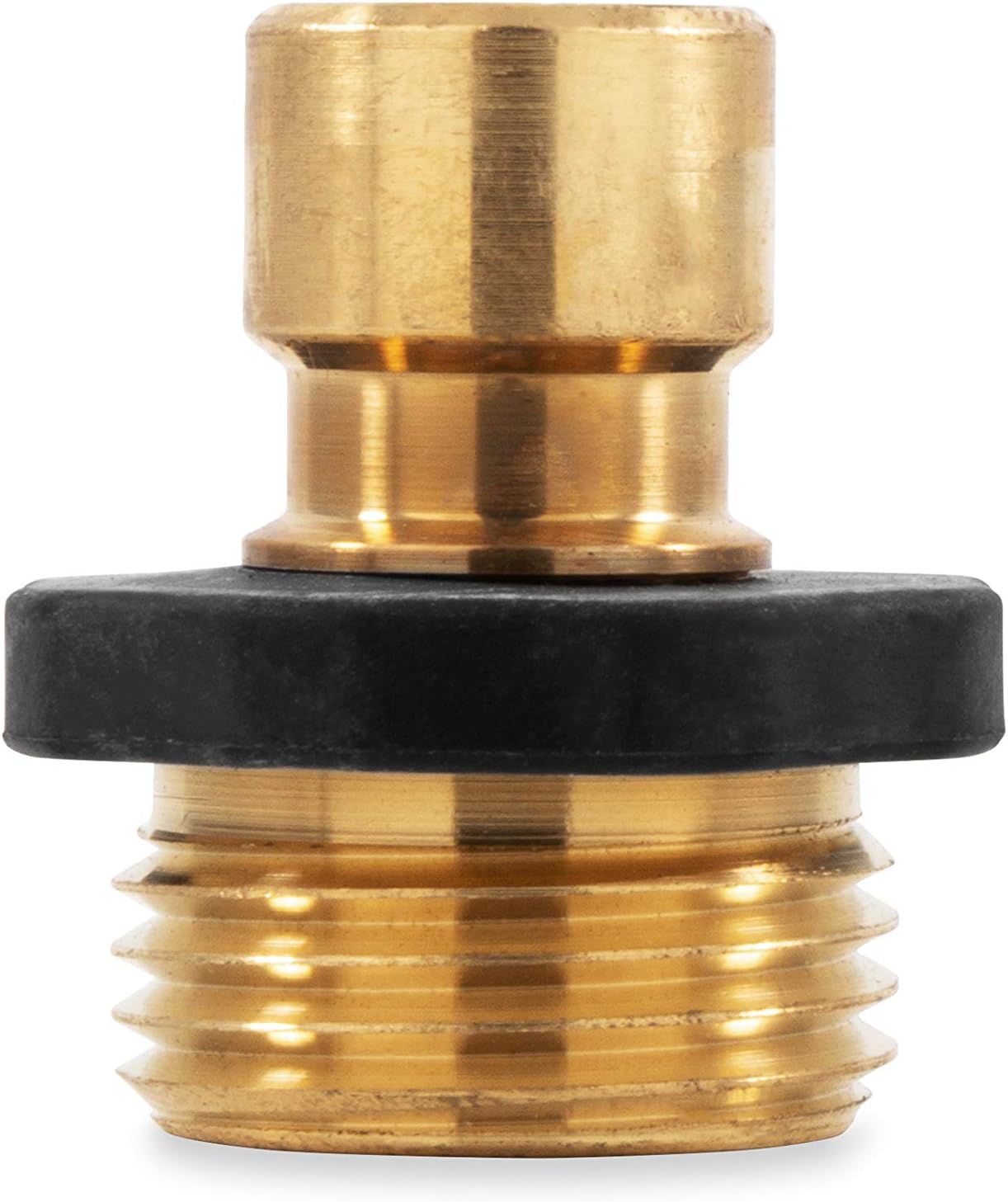 Camco 5/8" Brass and Steel Quick Hose Disconnect - Connect and Disconnect Between Multiple Hose Attachments | Automatic Shut-Off When Disconnected | 1 Female & 3 Male Fittings - 4 Pack - (20136): Automotive