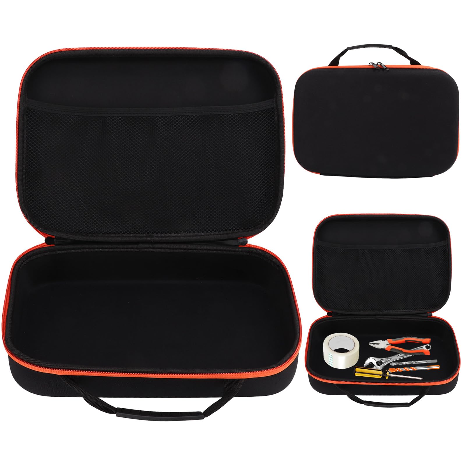 GAESHOW Tool Container Bag, Storage Case for Electric Drill, Tool Pouch Bag, Travel Tool Case, EVA Hard Shell Waterproof Storage Case for Easy Carrying Small Tool Zipper Pouch
