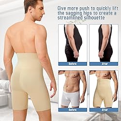 TAILONG Men Tummy Control Shorts High Waist