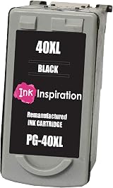 Ink Inspiration Black Remanufactured Ink Cartridge for Canon PG-40 Pixma MP140 view 1